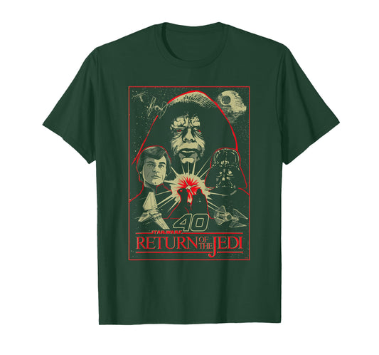 Star Wars Return of the Jedi 40th Anniversary Retro Vintage T-Shirt
