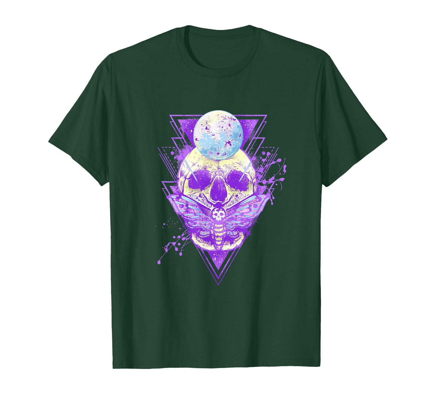 Pastel Goth Skull Deaths Head Moth T-Shirt