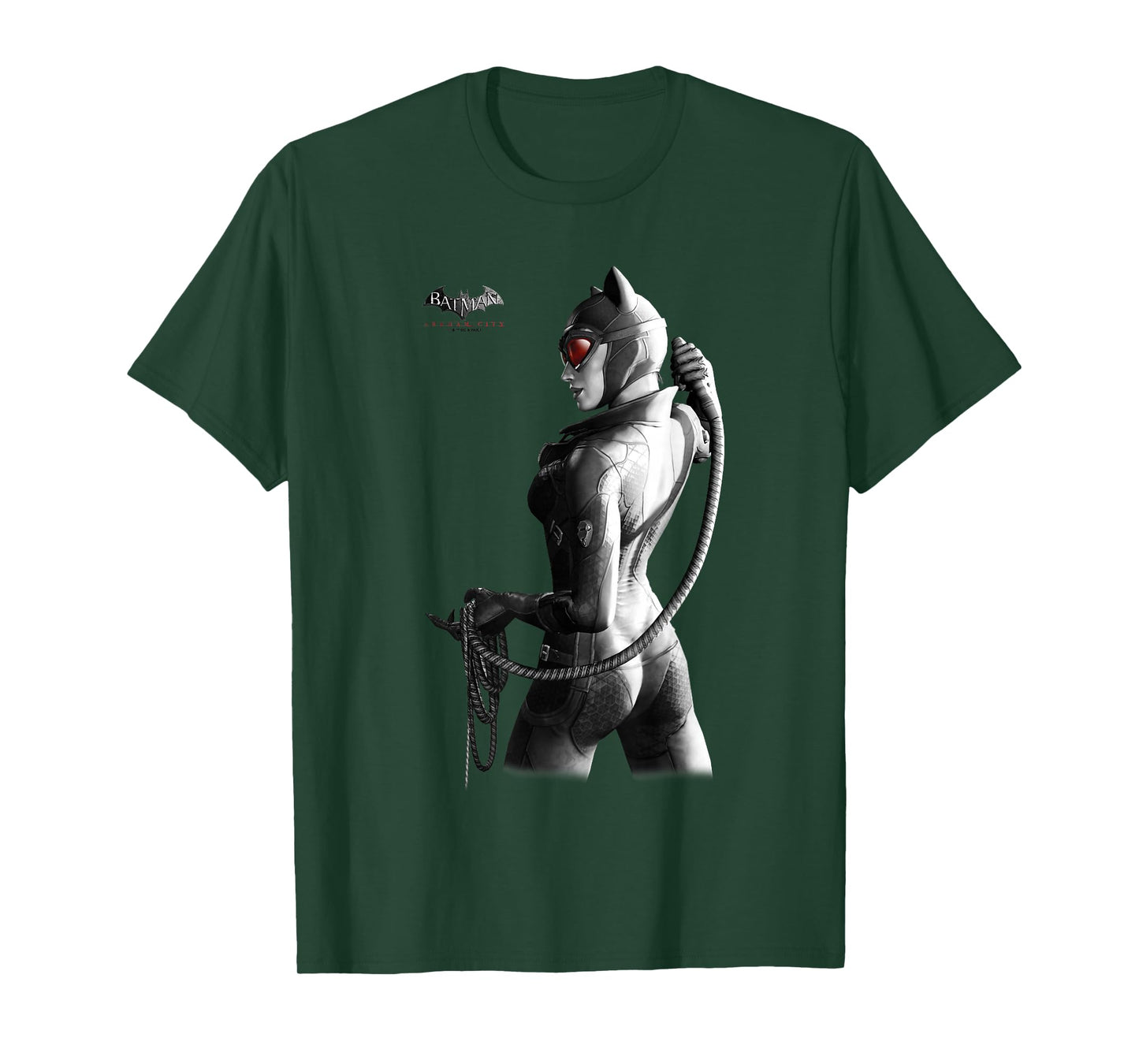 Batman: Arkham City Catwoman Distressed Villain Poster T-Shirt