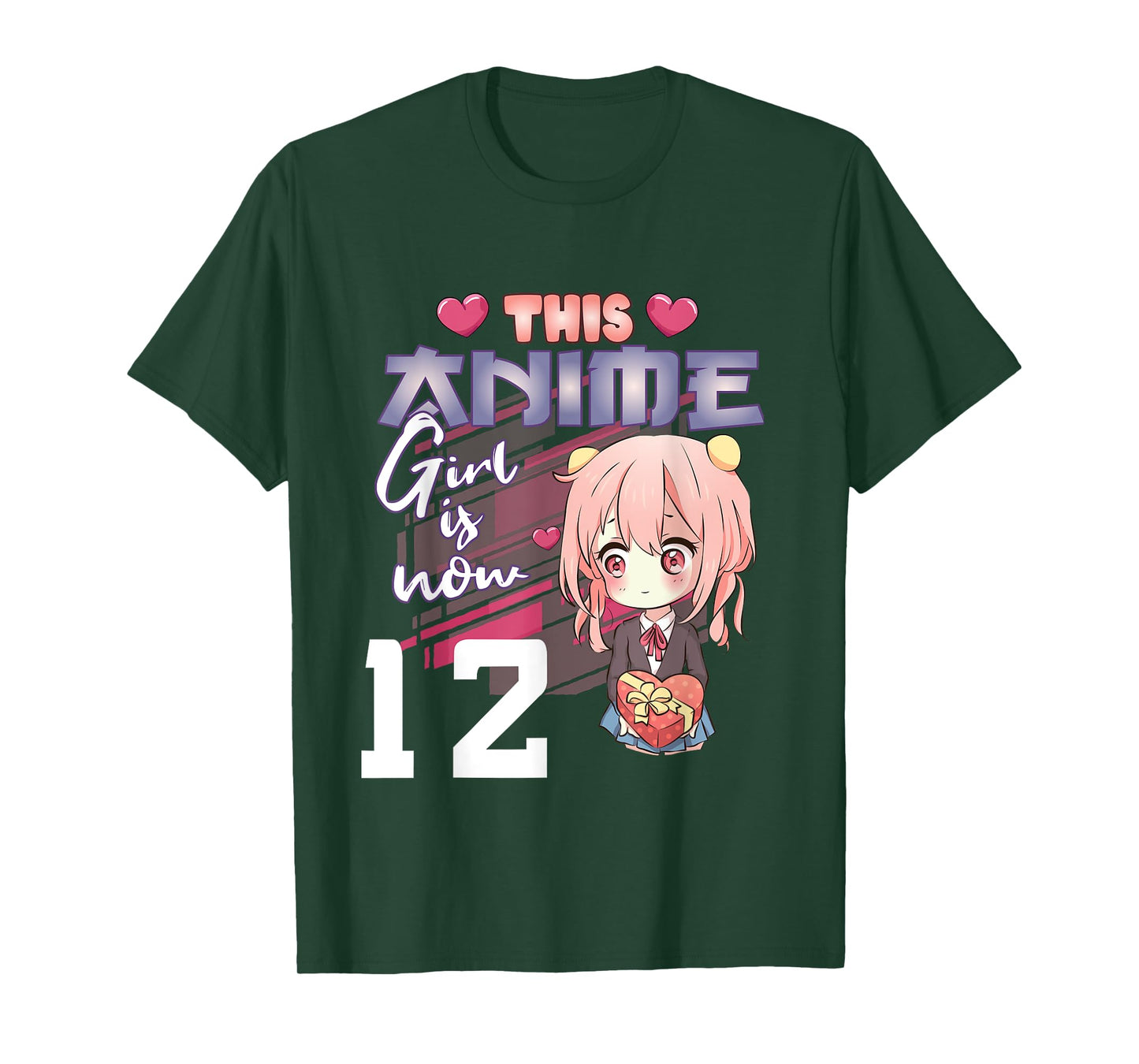 This Anime Girl Is Now 12 Years Old Anime 12th Birthday Girl T-Shirt
