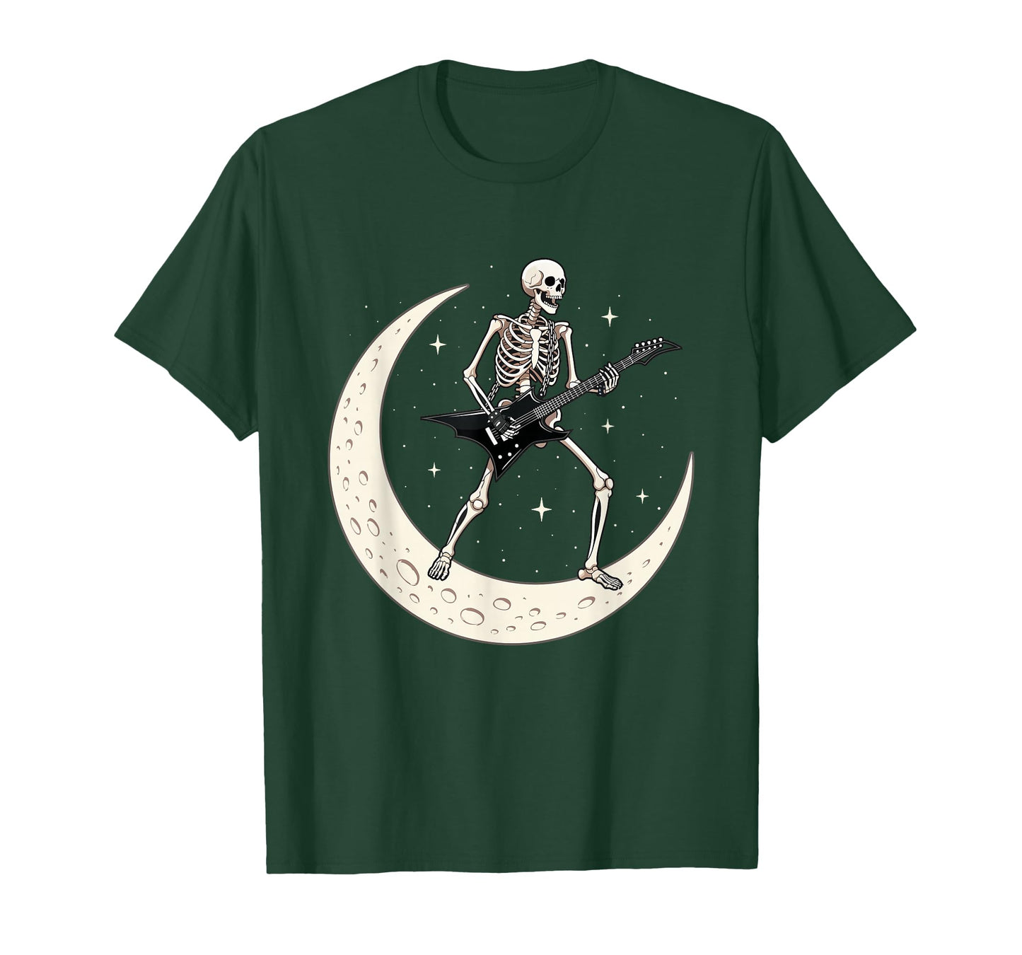 Guitarist Skeleton - Guitar Player Rock and Roll T-Shirt