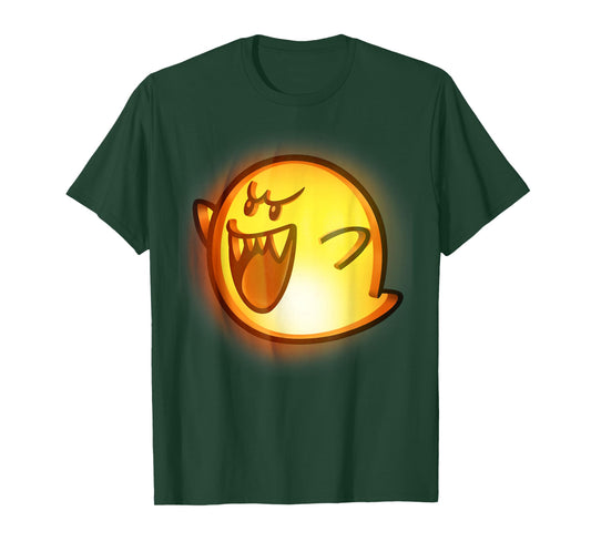 Nintendo Super Mario Boo Halloween Pumpkin Graphic T-Shirt T-Shirt