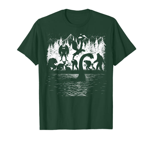 Bigfoot Loch Ness Monster Mothman Alien Others Funny Cryptid T-Shirt