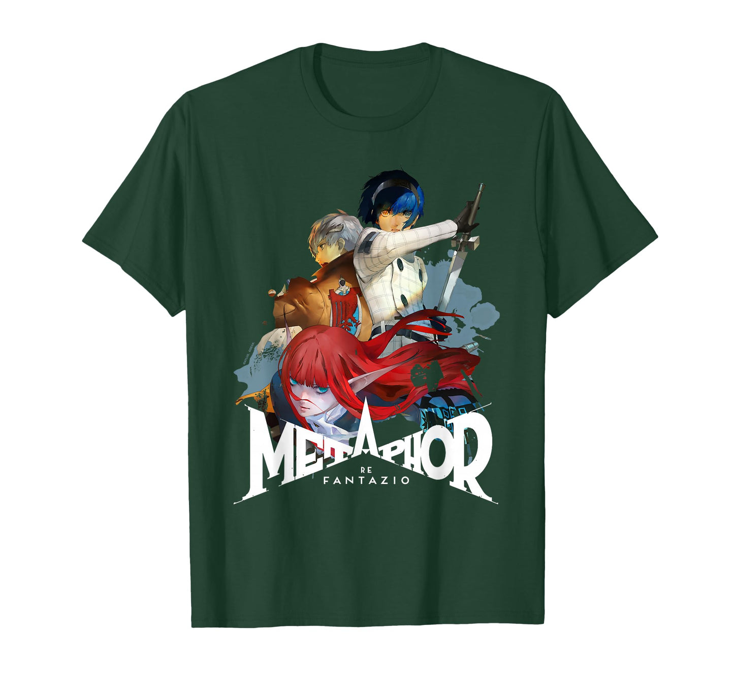 Metaphor: ReFantazio Key Art Trio (White Logo) ATLUS T-Shirt