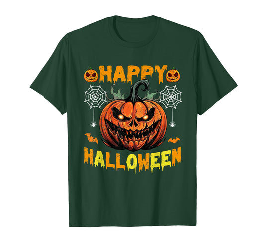 Funny Halloween Trick Or Treat Pumpkin Happy Halloween 2025 T-Shirt