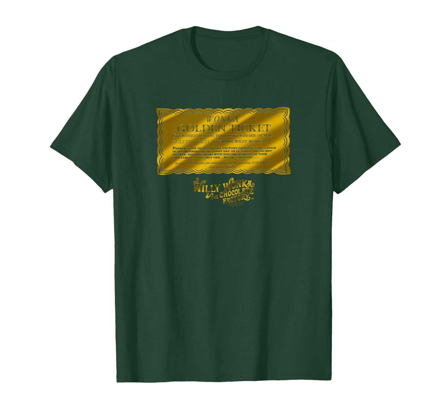 Willy Wonka Golden Ticket T-Shirt