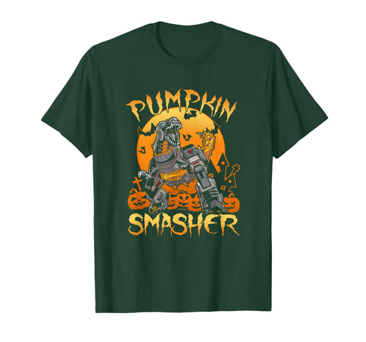 Transformers Evergreen Halloween Grimlock Pumpkin Smasher T-Shirt