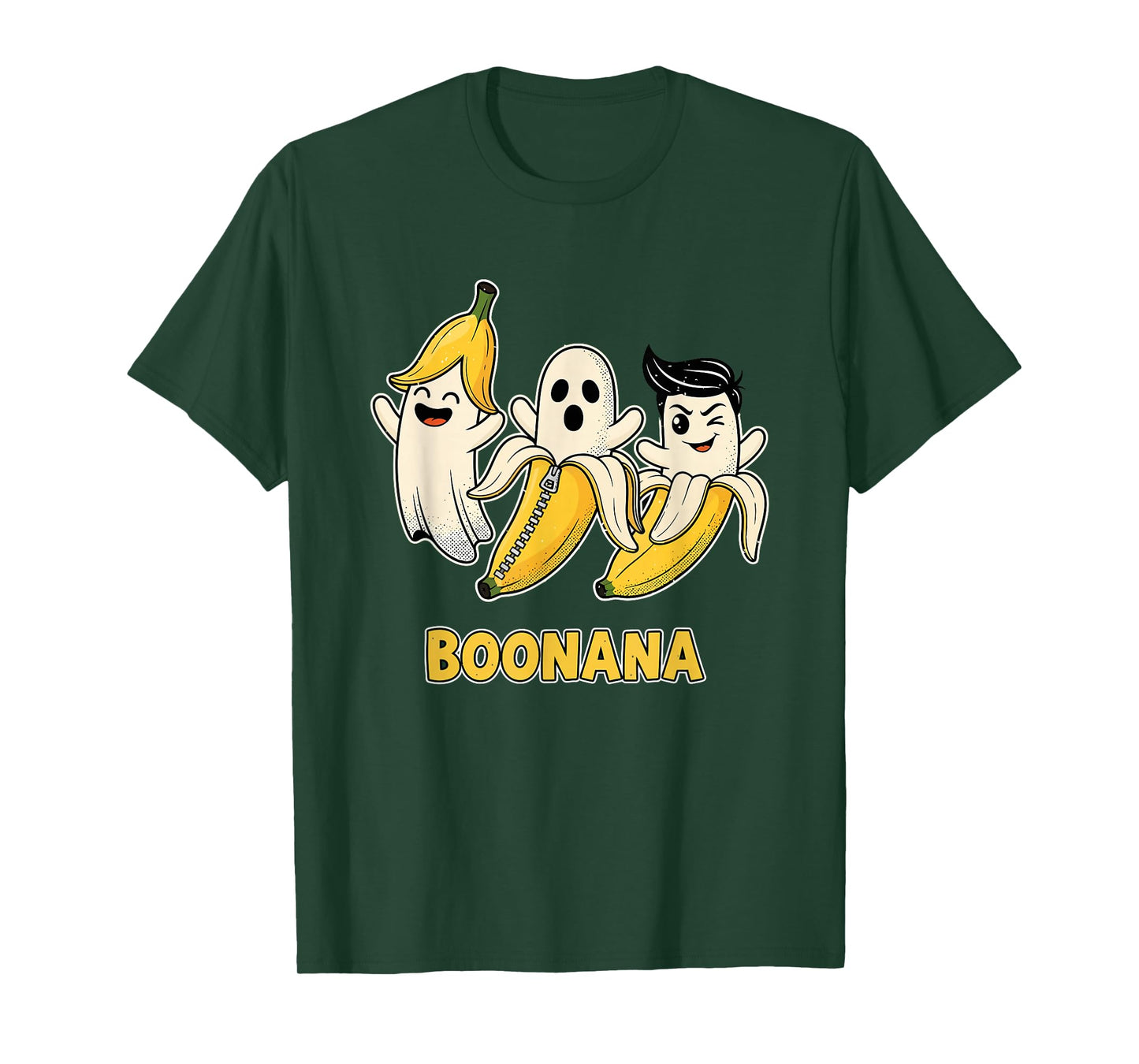 Funny Boonana Ghost Banana Group Halloween Costume T-Shirt