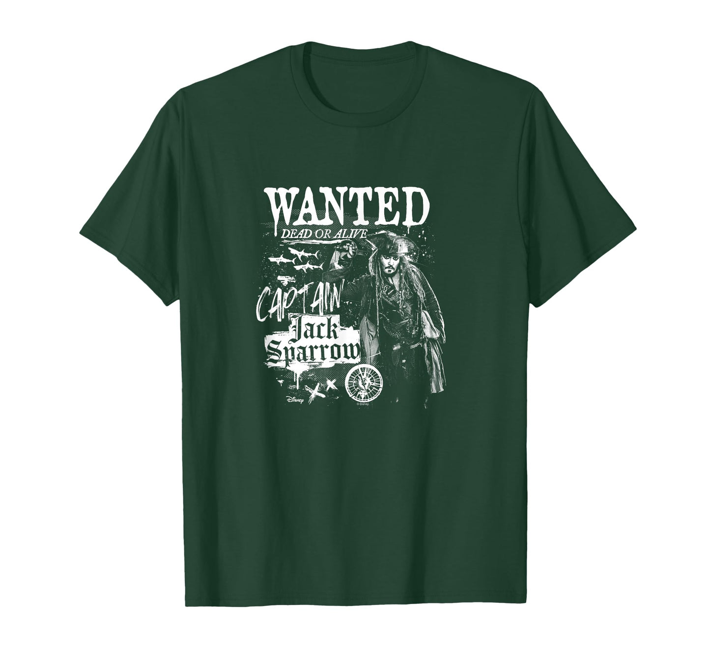 Pirates of The Caribbean - Jack Sparrow Wanted T-Shirt