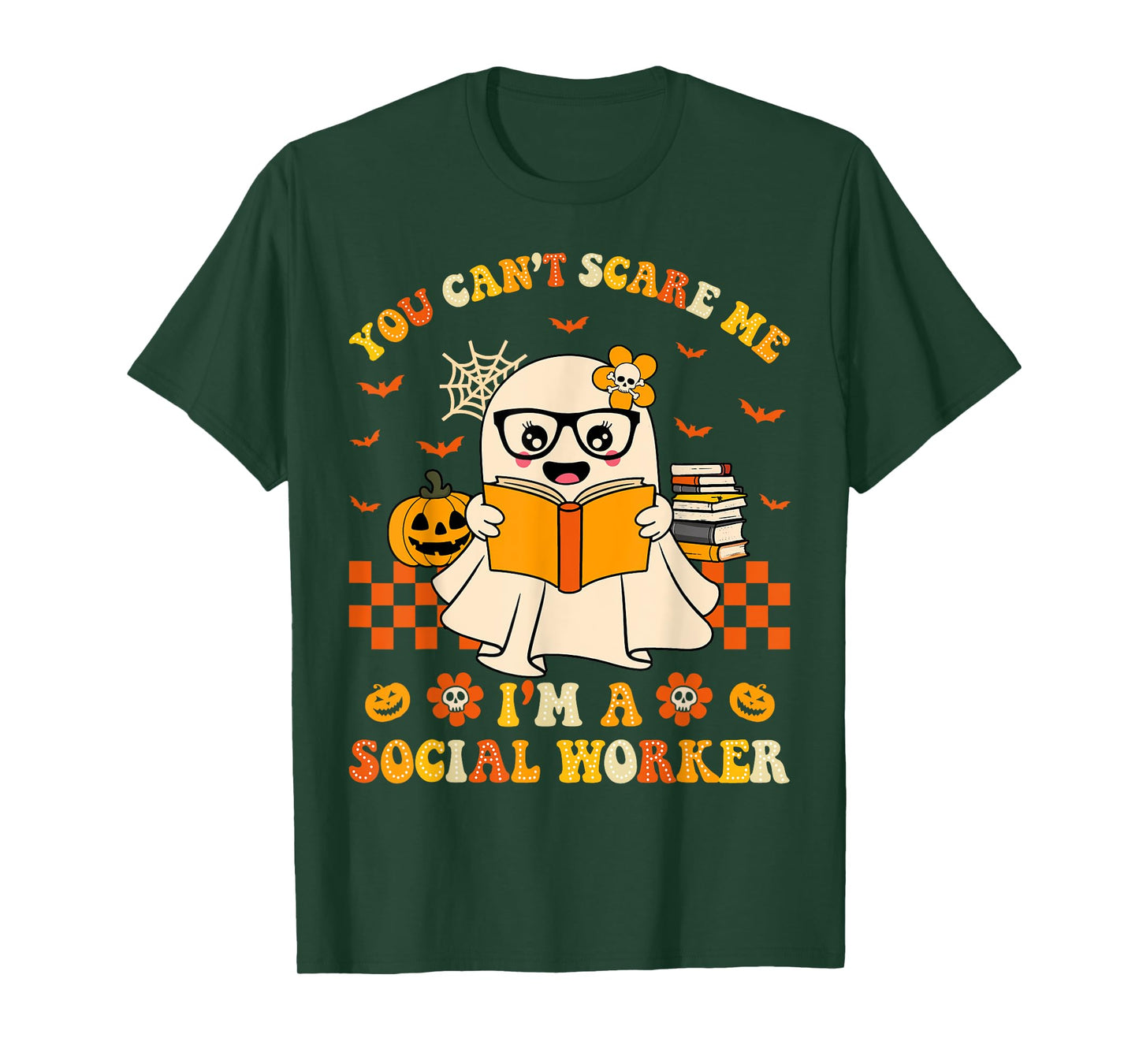You Can't Scare Me I'm a School Social Worker Halloween T-Shirt