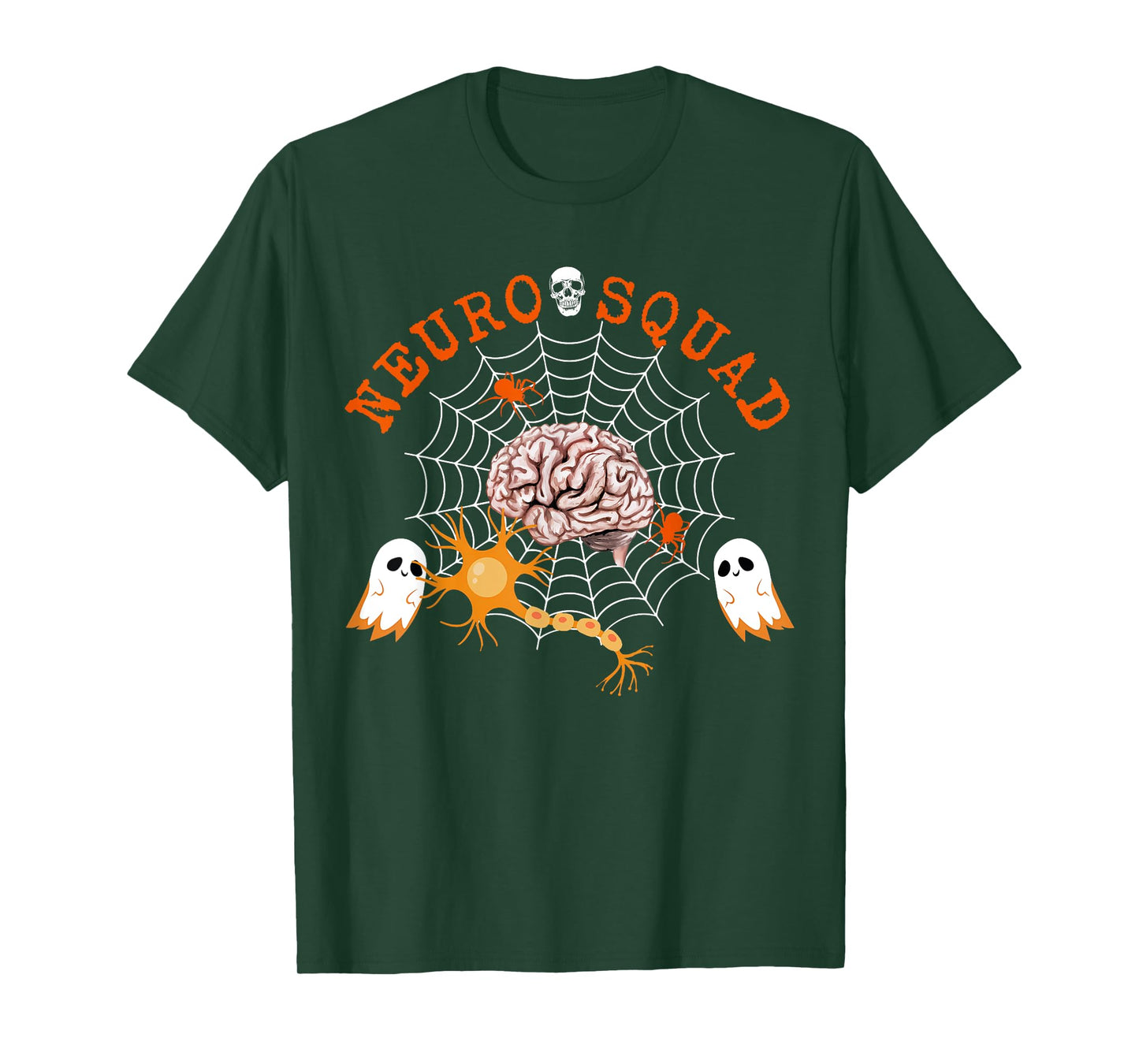 Neuro Nurse Squad Brain Anatomy Ghost Neuron Phd Science T-Shirt