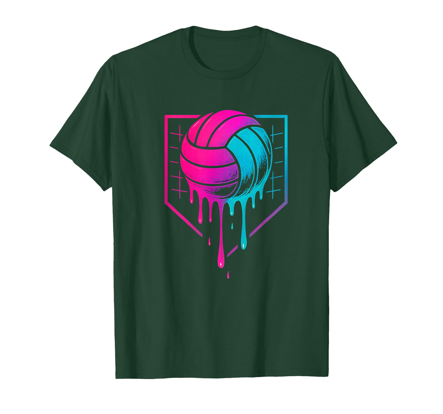 Volleyball Drip for Teens Ice Cream Drip Girls Volleyball T-Shirt