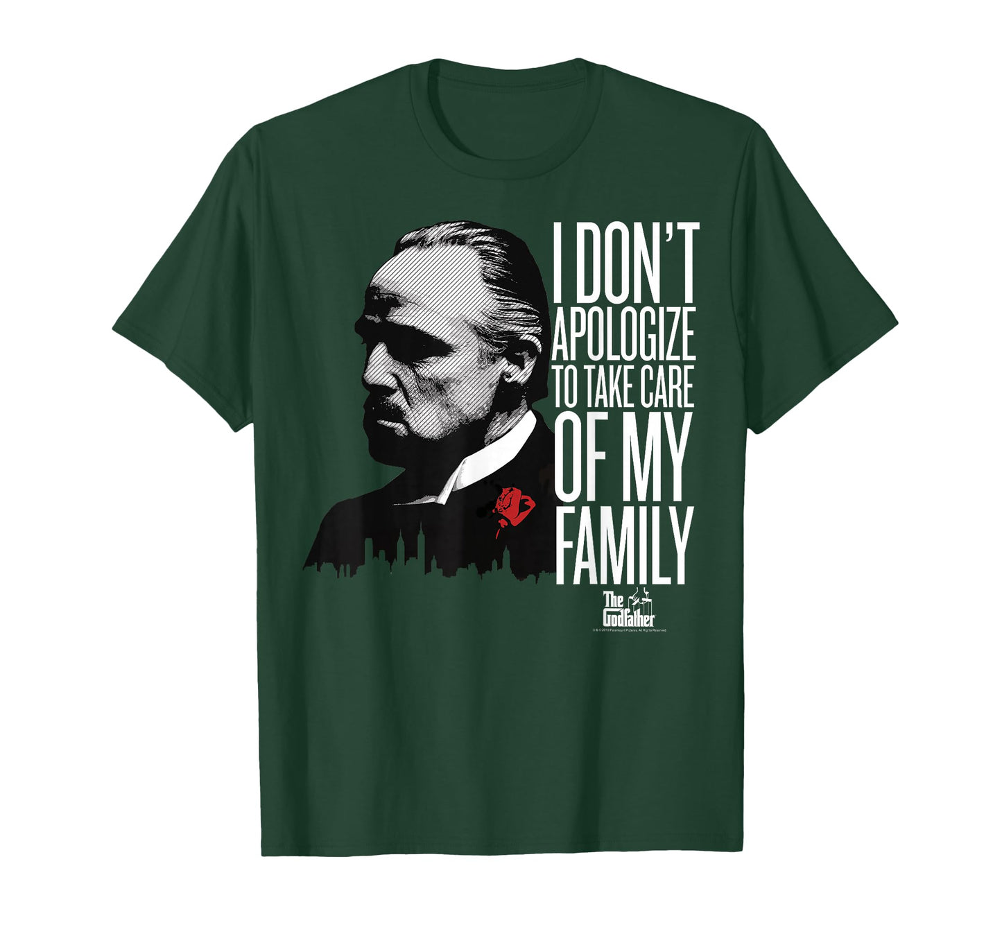 The Godfather I Don't Apologize to Take Care of My Family T-Shirt Small