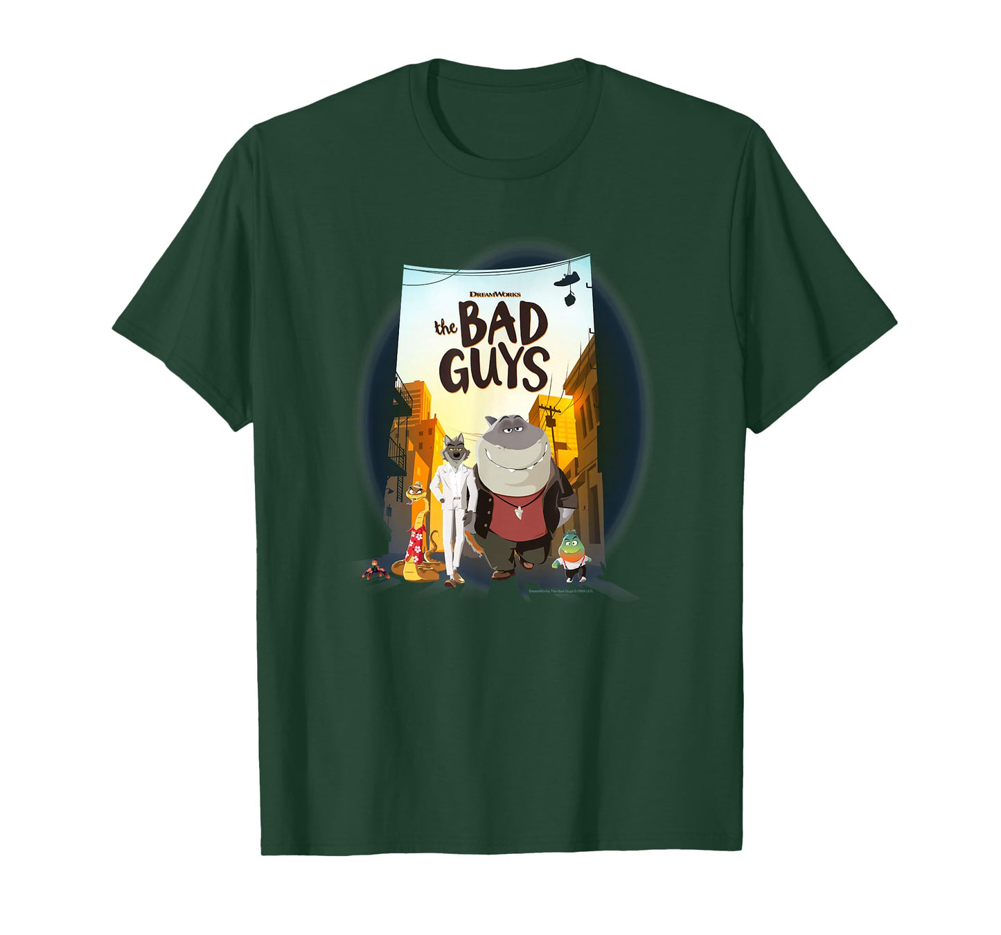 The Bad Guys Group Movie Poster Alternate T-Shirt