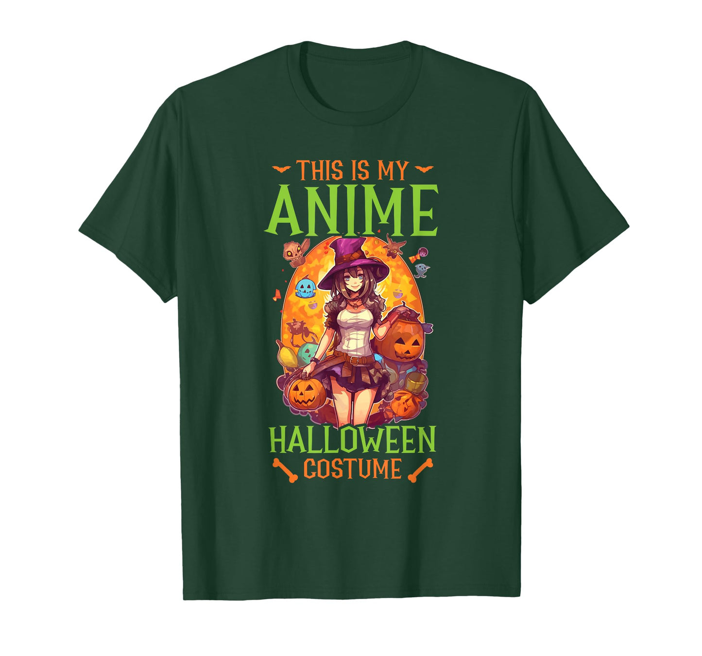 Anime Halloween Kawaii Trick Or Treat Spooky Manga Reader T-Shirt