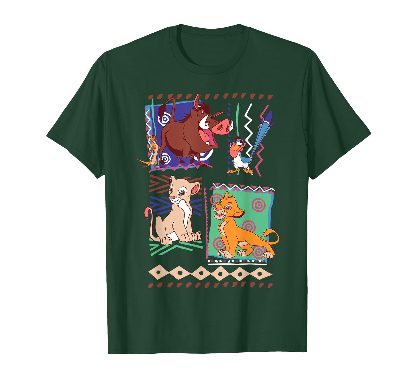 Disney Lion King Simba And Timon Graphic T-Shirt T-Shirt