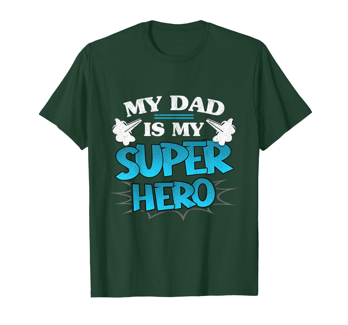 Kids My Dad is My Superhero Daddy Father's Day Hero Toddler Boy T-Shirt