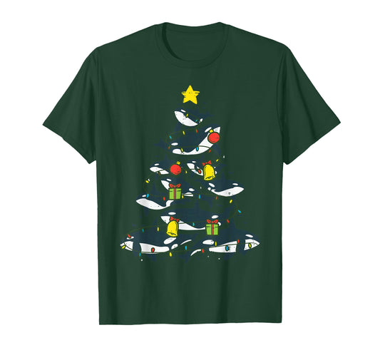 Killer Whales Christmas Tree Xmas Orca Women Men Boys Kids T-Shirt