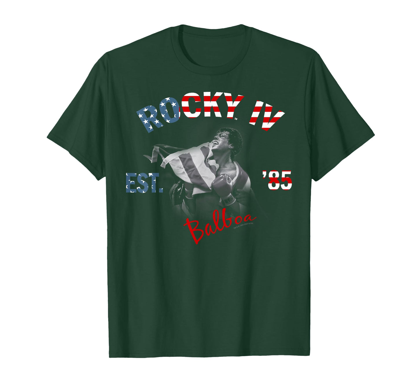 Rocky IV Est. '85 American Flag Fill T-Shirt