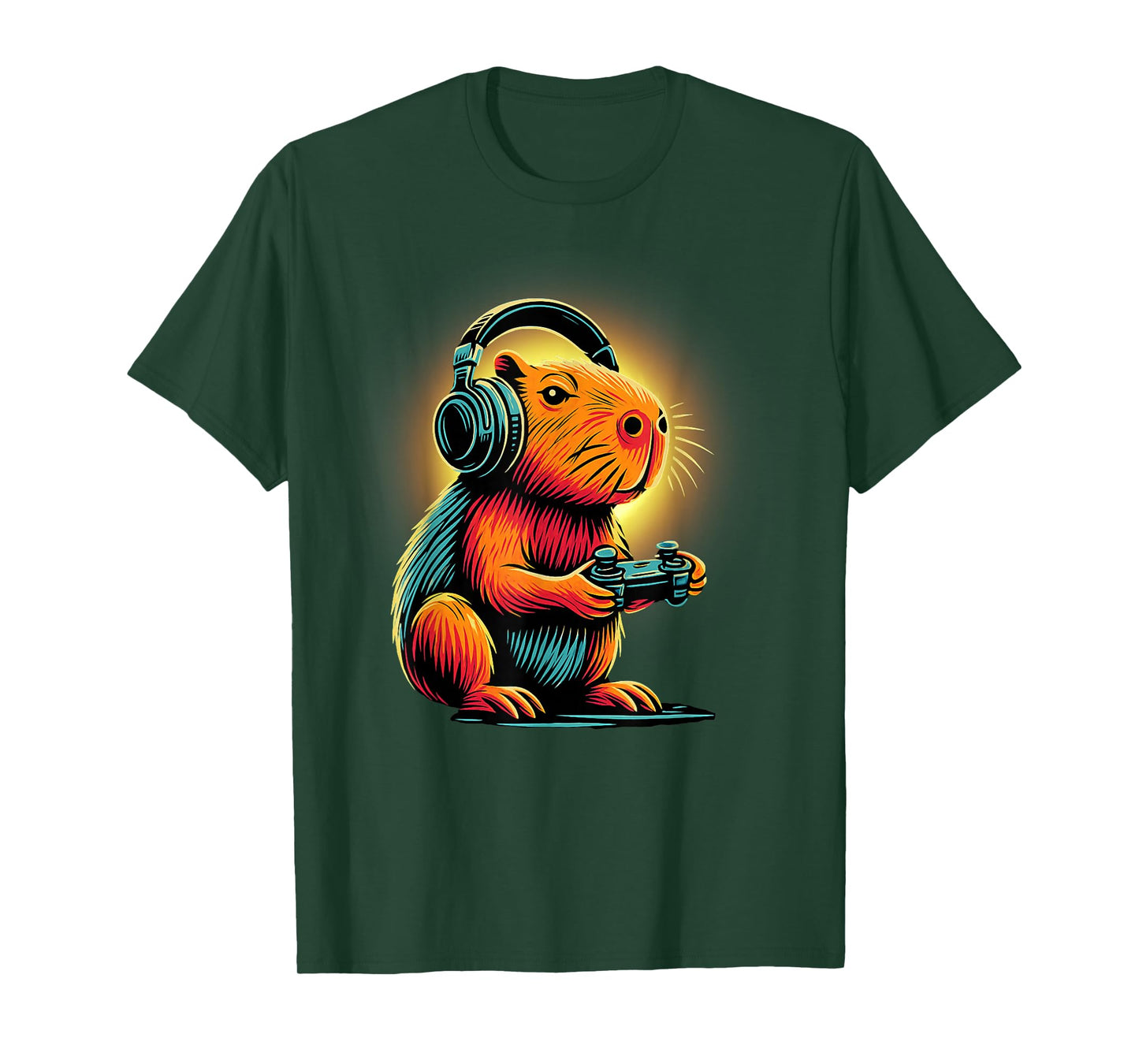 Capybara Gaming - Funny Gamer Capybara Design Classic T-Shirt