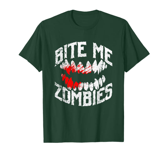 Bite Me Zombies, Halloween T-Shirt