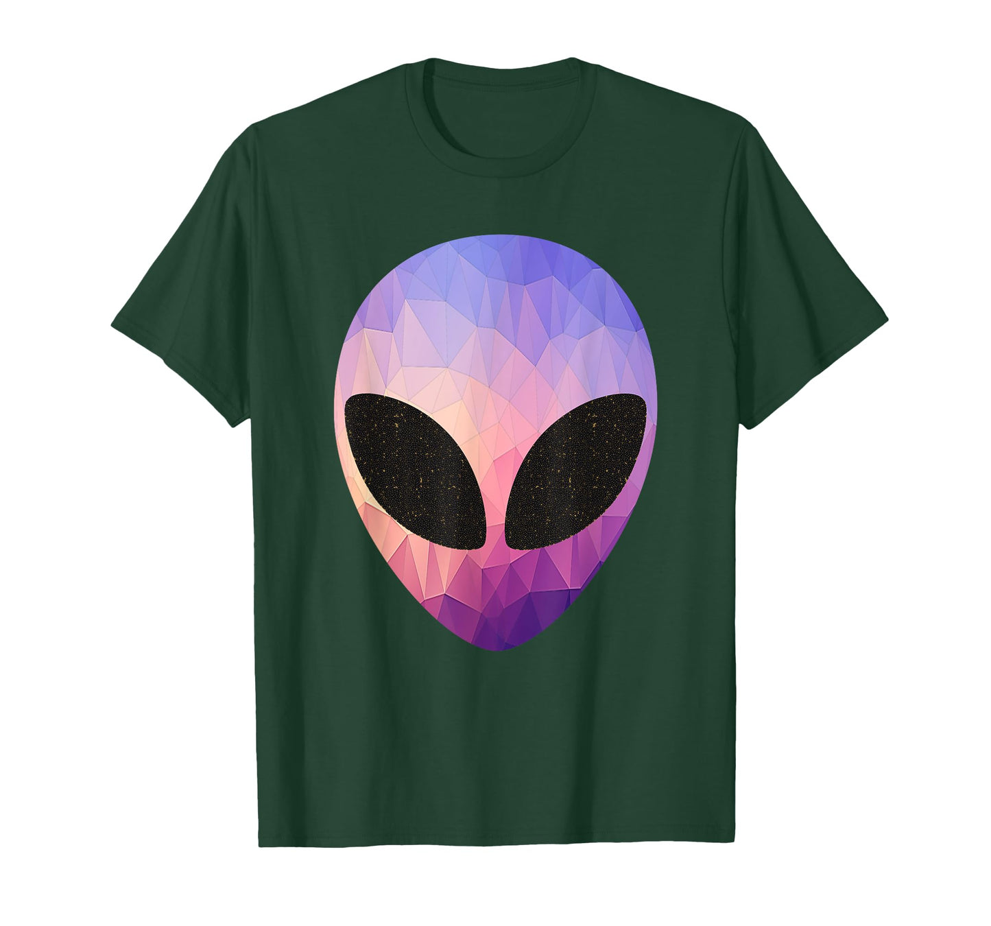 Alien Head Design Colorful Alien Rave Apparel Believe Ufo T-Shirt