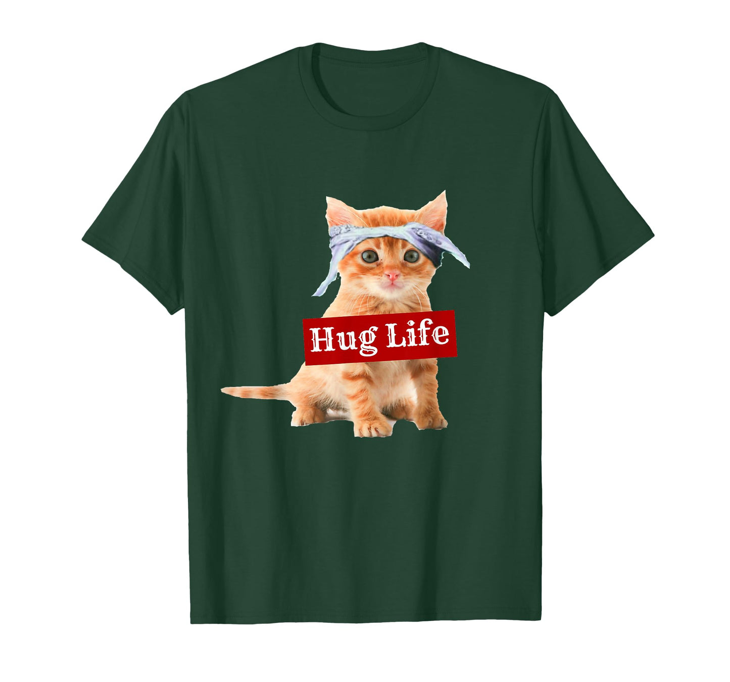 Hug Life Kitty Tee Shirt T-Shirt Kitten Kitteh Cat Thug Gang T-Shirt for Men Women