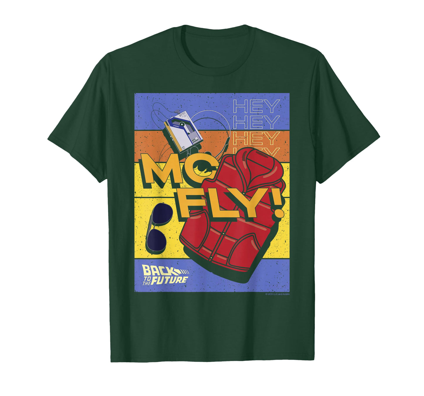 Back to The Future 35th Anniversary McFly Item Poster T-Shirt