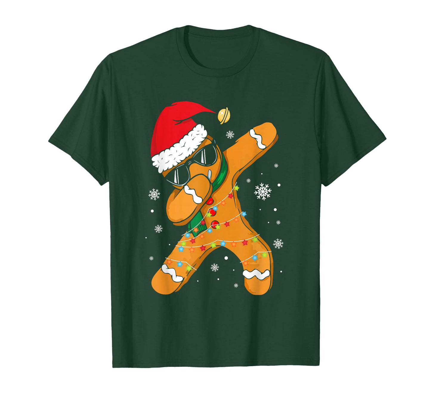 Dabbing Gingerbread Christmas Boys Girls Kids Funny Xmas Dab T-Shirt