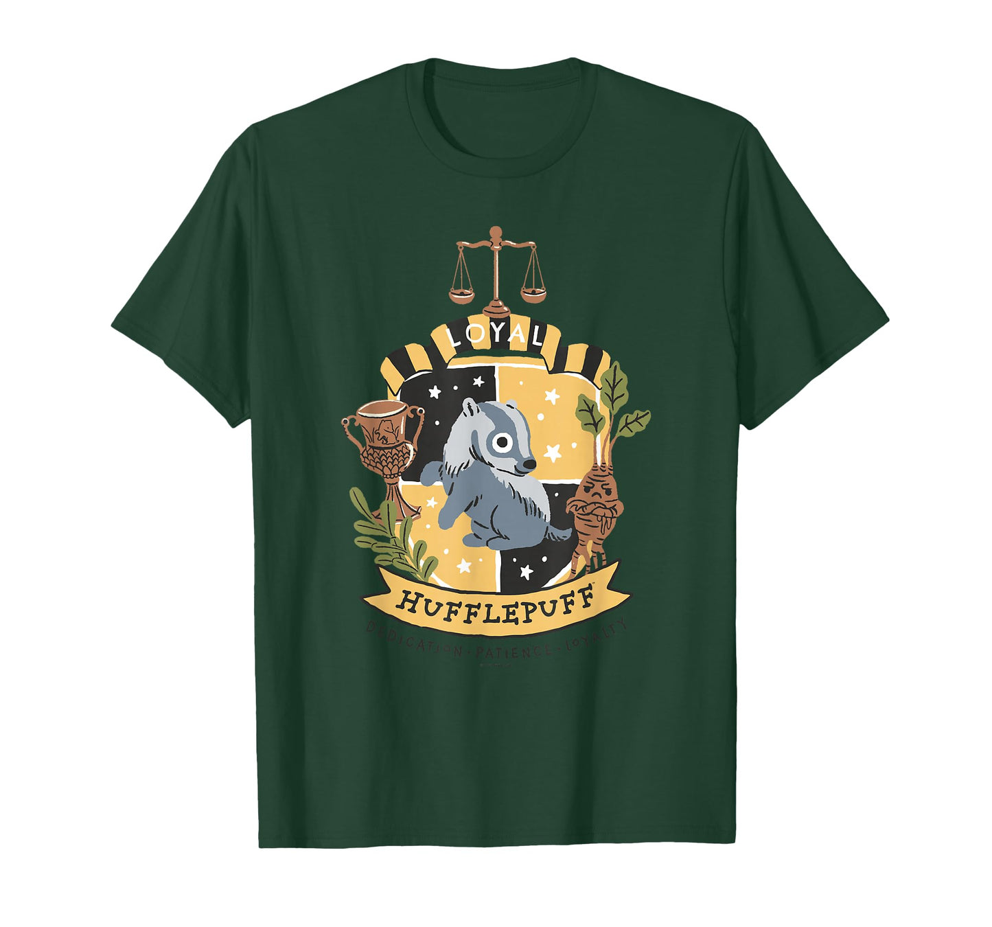Harry Potter: Deathly Hallows 2 Loyal Hufflepuff Badge T-Shirt