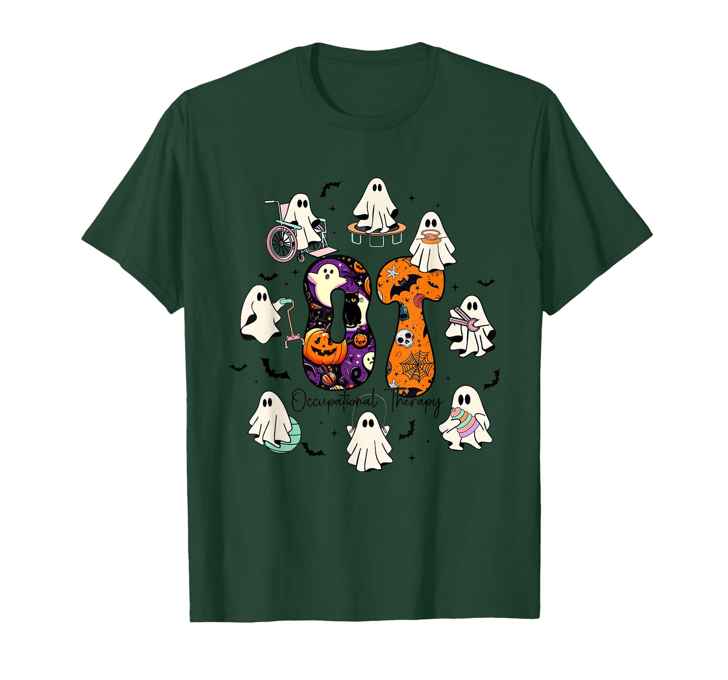 COTA Occupational Therapist Halloween Spooky OT Ghost T-Shirt