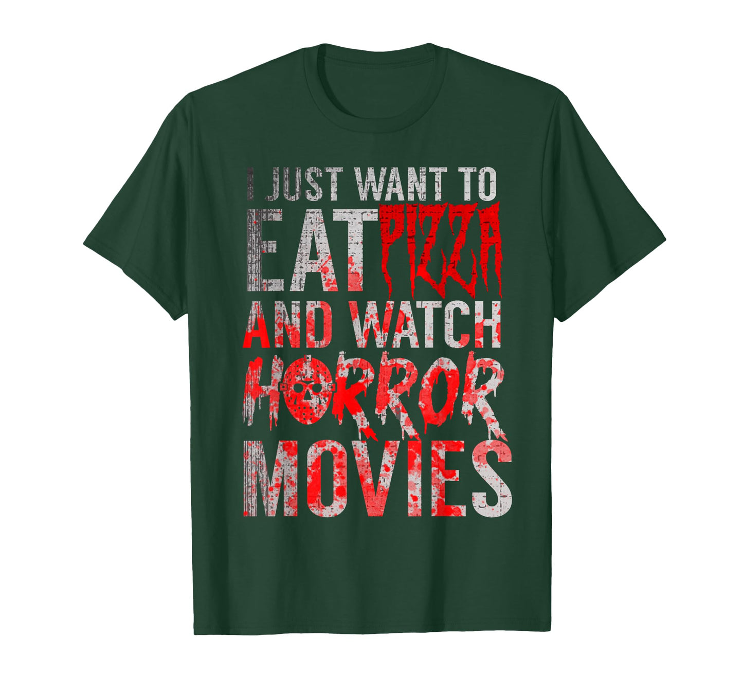Horror Movies Horror Movie Pizza T-Shirt