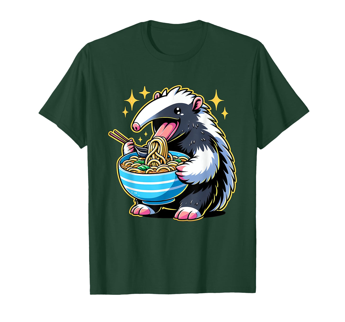 Kawaii Anime Anteater Ramen T-Shirt