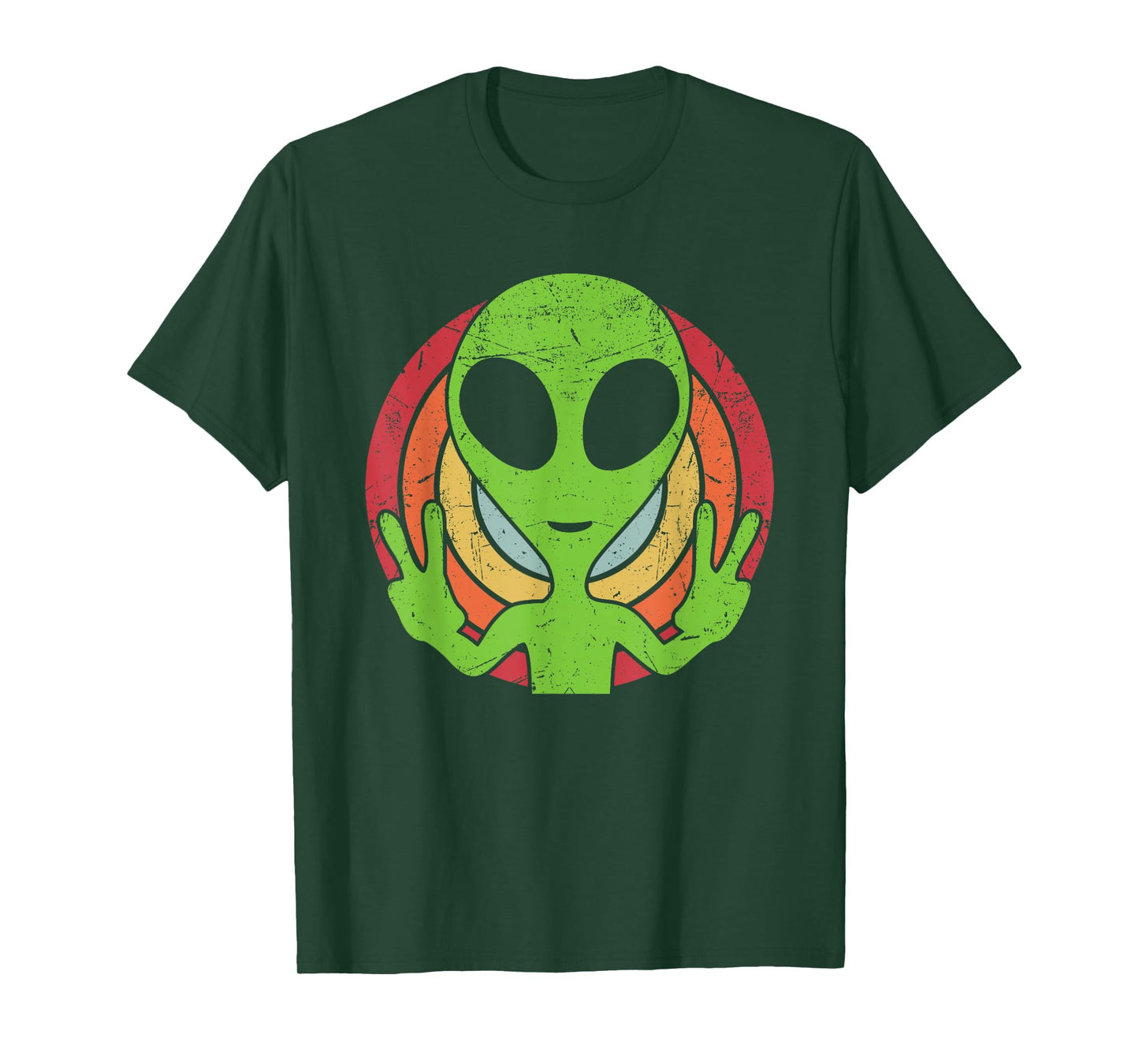 Funny Retro 80's Style Vintage UFO Lover Alien Space Gift T-Shirt