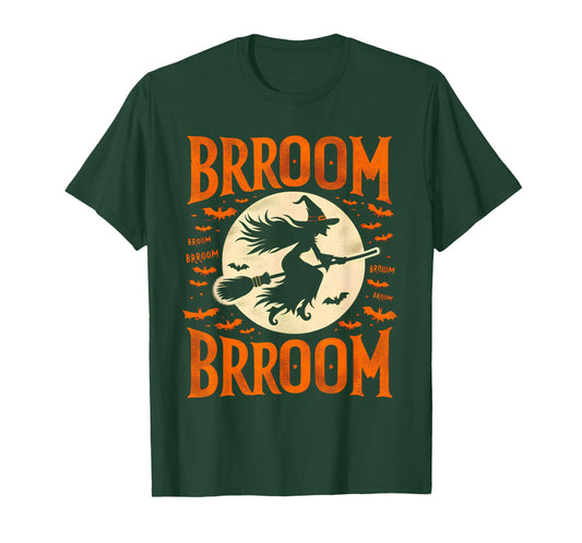 Halloween Brooms Spooky Witch T-Shirt