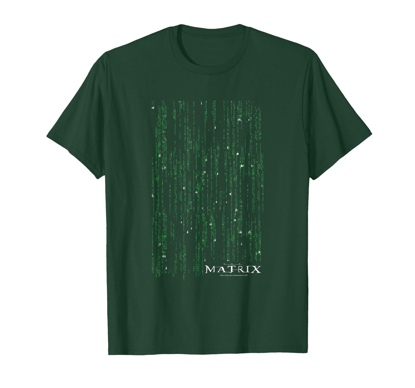 The Matrix Classic Coding Drop Poster T-Shirt Small