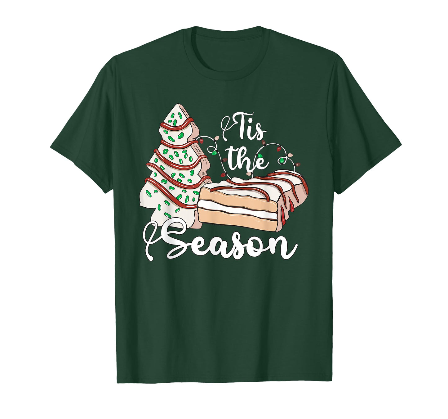 Tis The Season Christmas Tree Cakes Debbie Retro Xmas Gifts T-Shirt