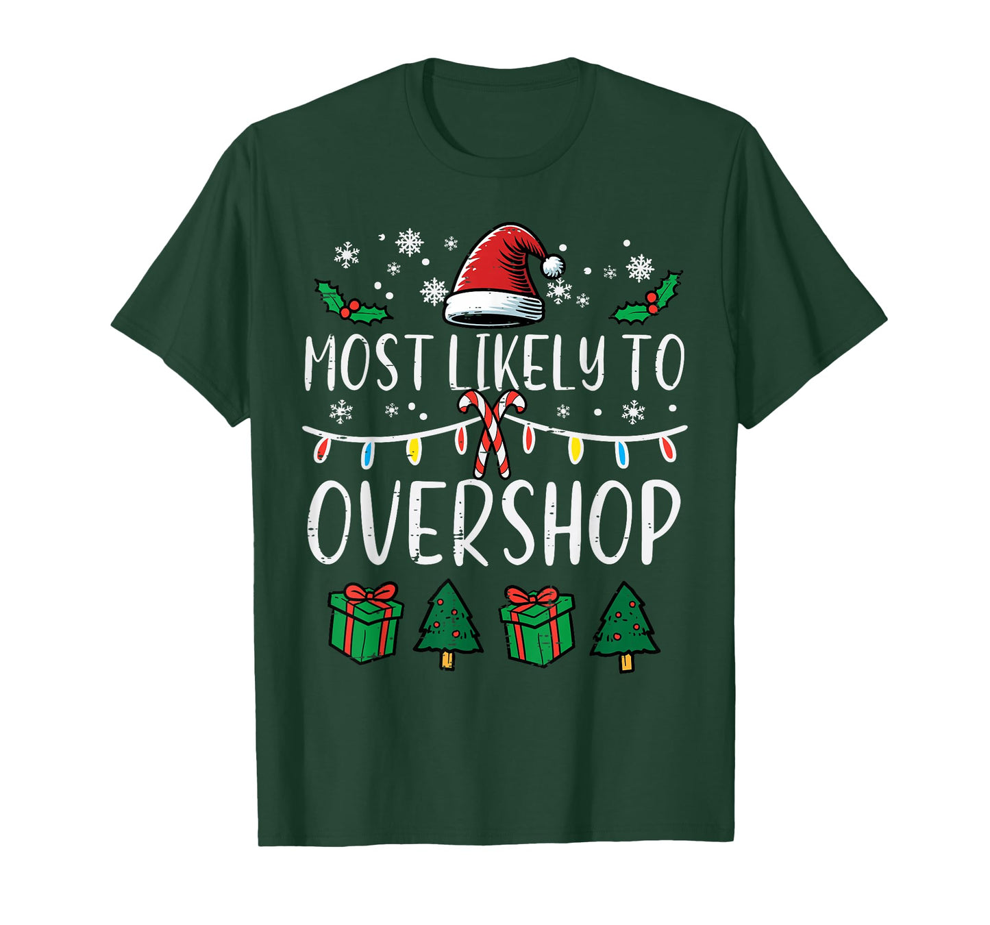 Christmas Overshop Xmas Matching Family Sister Girls Women T-Shirt