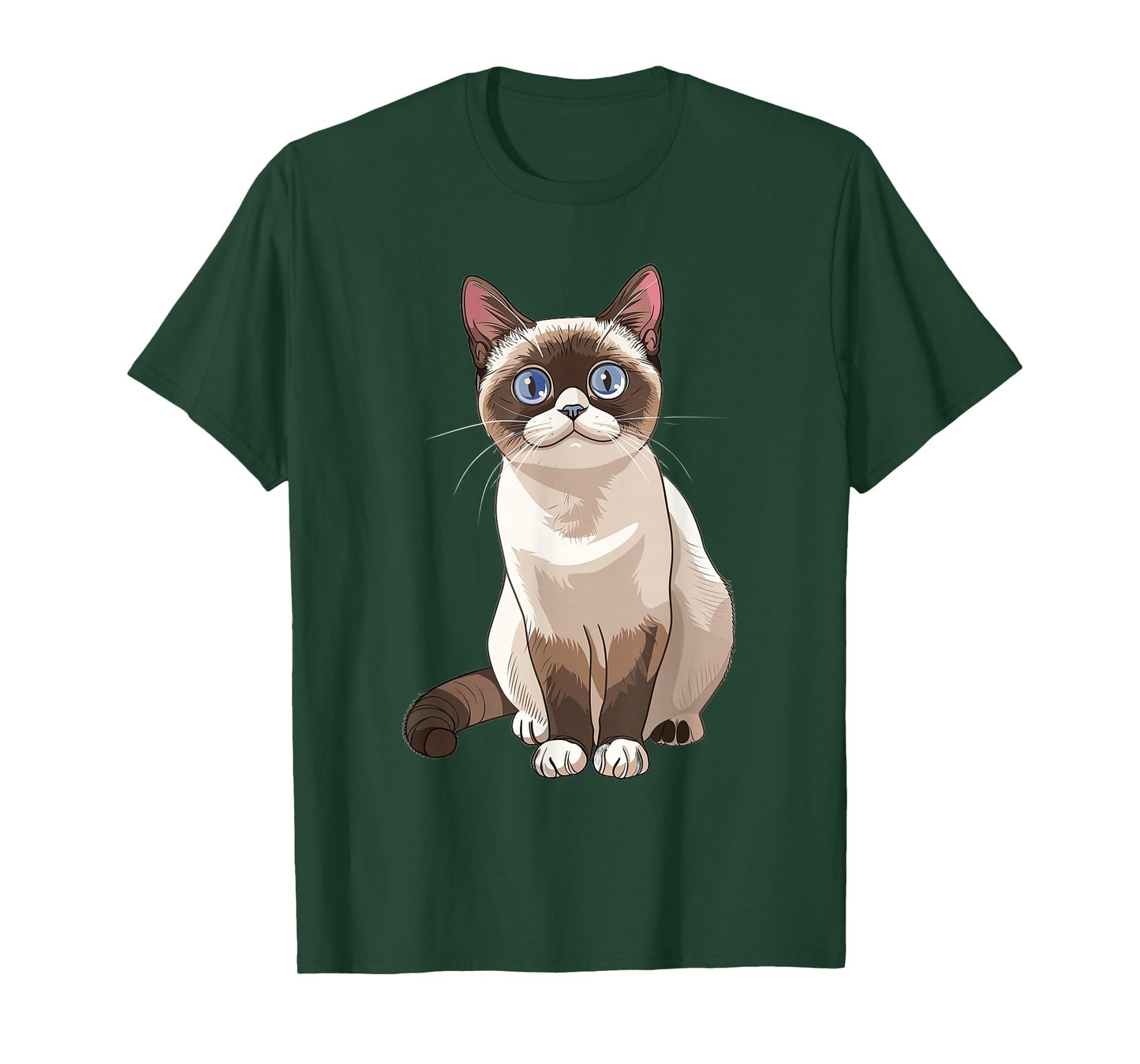 Snowshoe Cat Anime T-Shirt