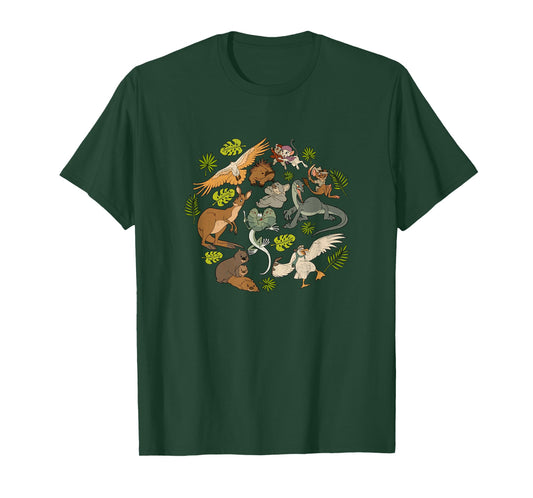Disney The Rescuers Down Under Vintage Character Jumble T-Shirt