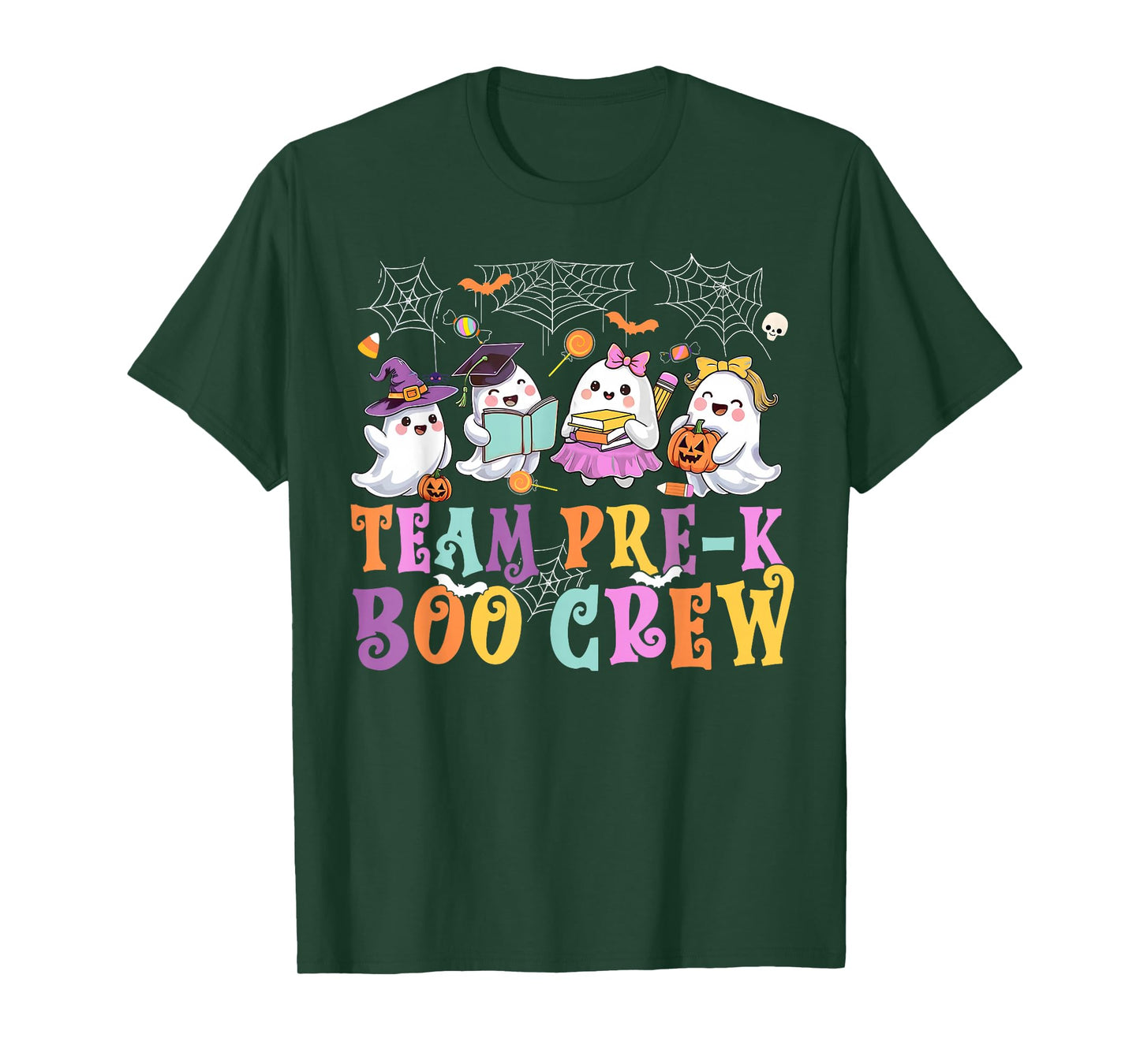 Pre-K Boo Crew Ghost Halloween Teacher Student T-Shirt