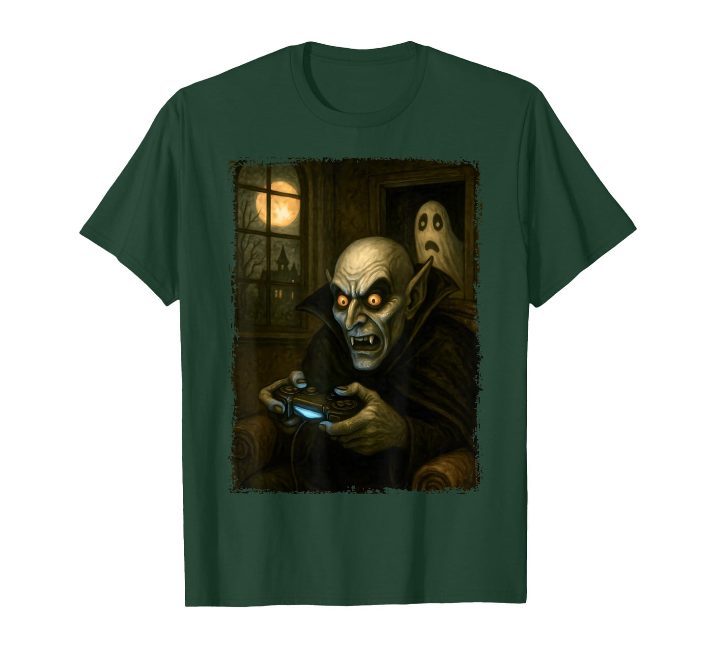 Spooky Gaming Monster Style Halloween Gamer T-Shirt