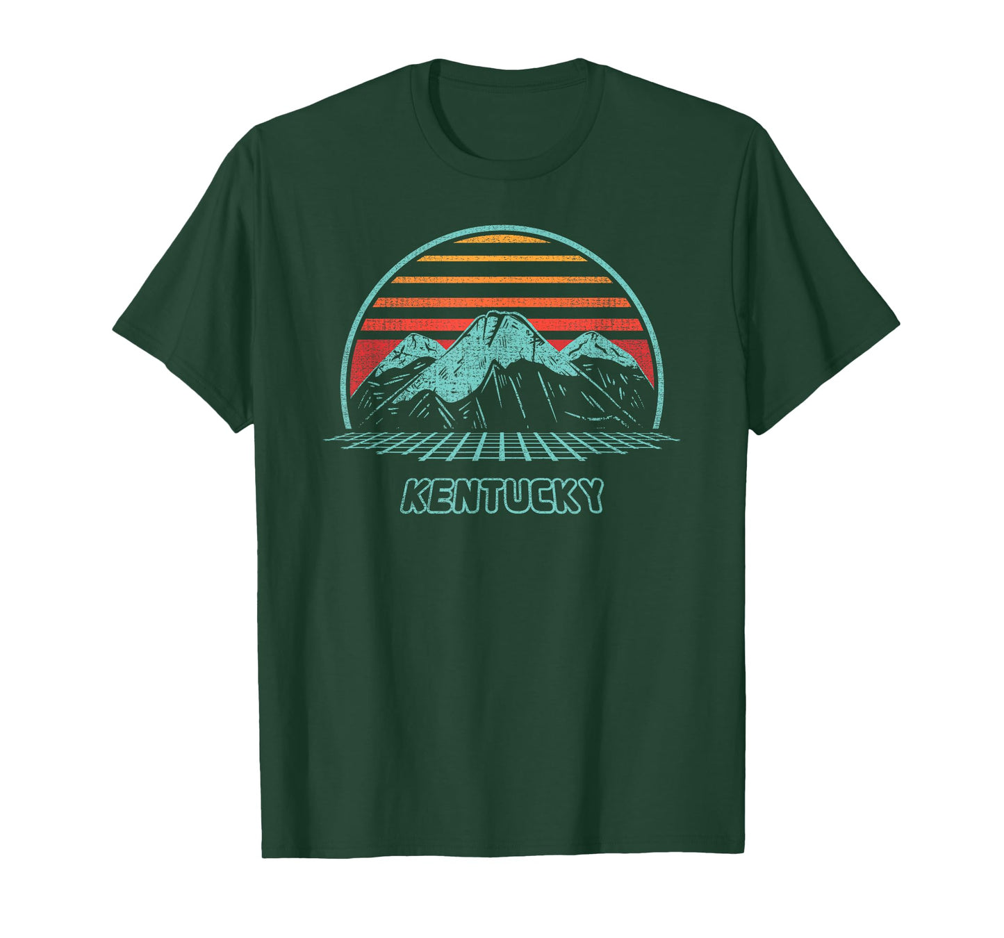 Kentucky Retro Mountain Hiking 80s Style T-Shirt