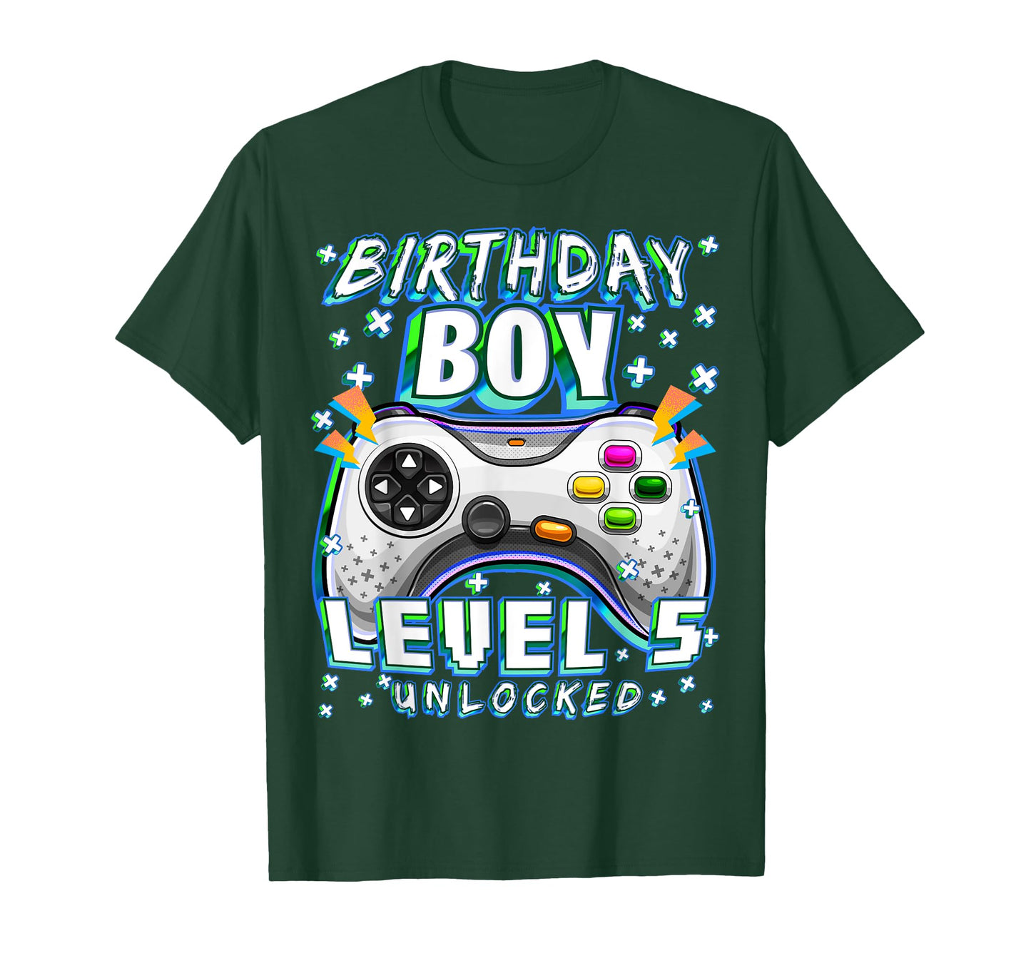 Level 5 Unlocked Video Game 5th Birthday Gamer Boys T-Shirt