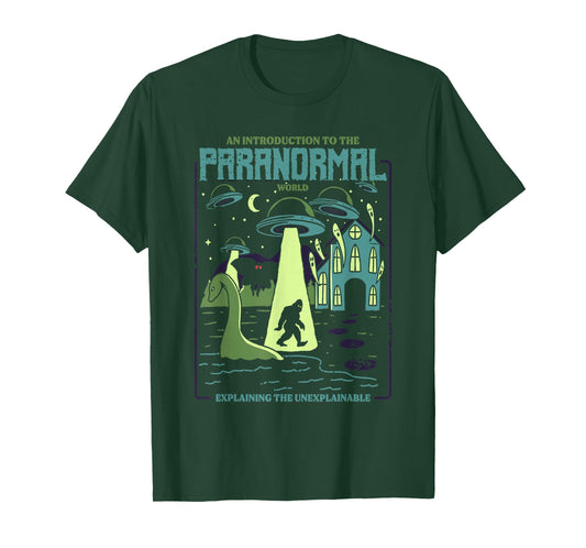 Cryptids Shirt UFO Alien Bigfoot Mothman Loch Ness Monster T-Shirt