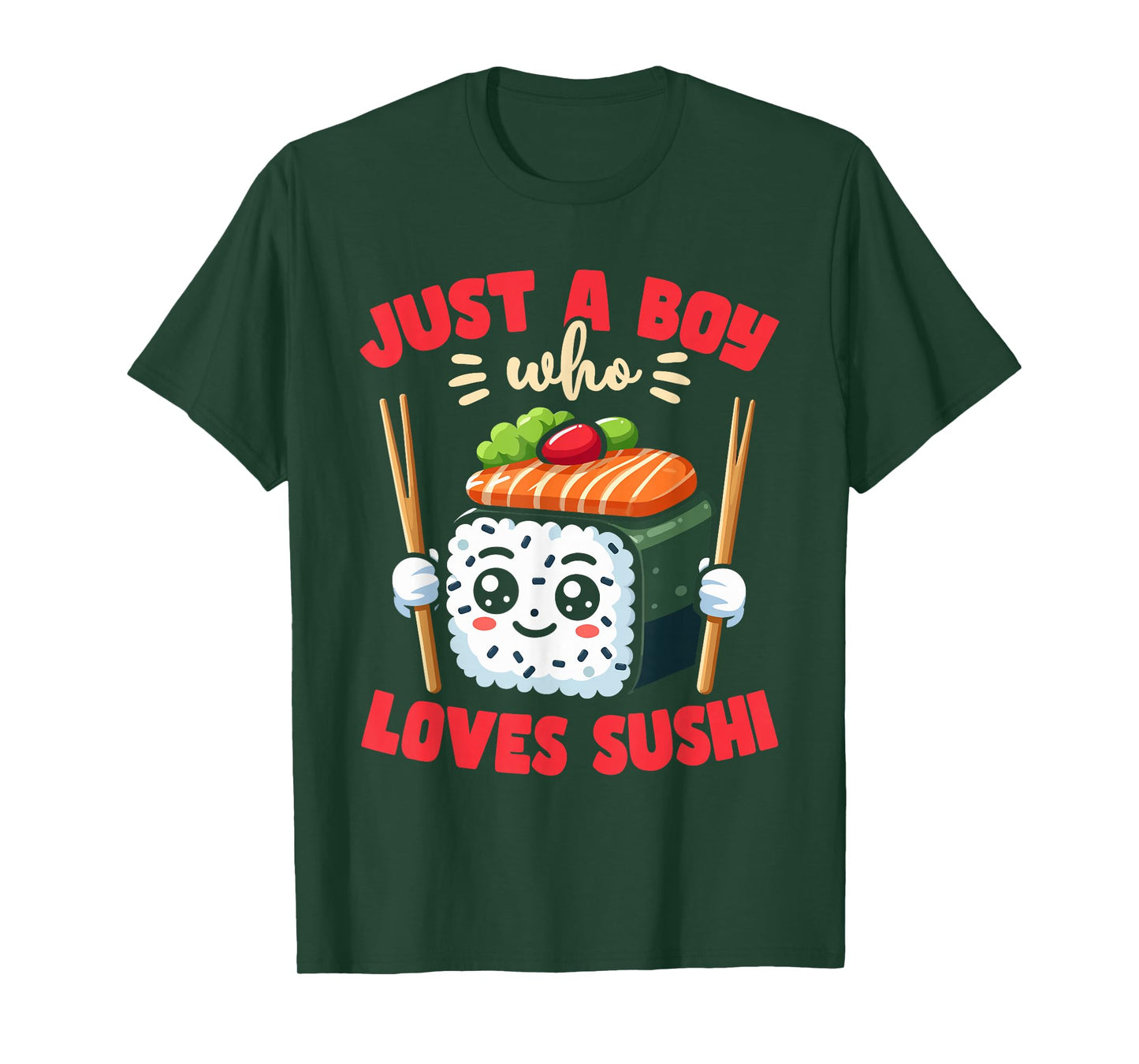 Sushi Lover Kawaii Just A Boy Who Loves Sushi T-Shirt