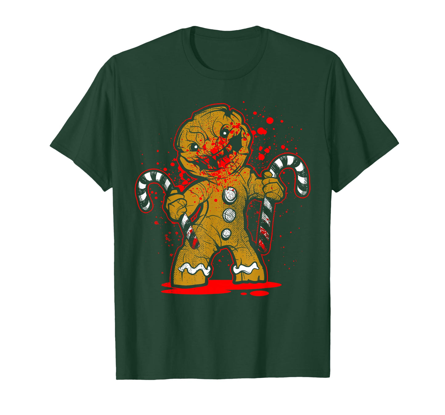 Scary Zombie Gingerbread Man T-shirt