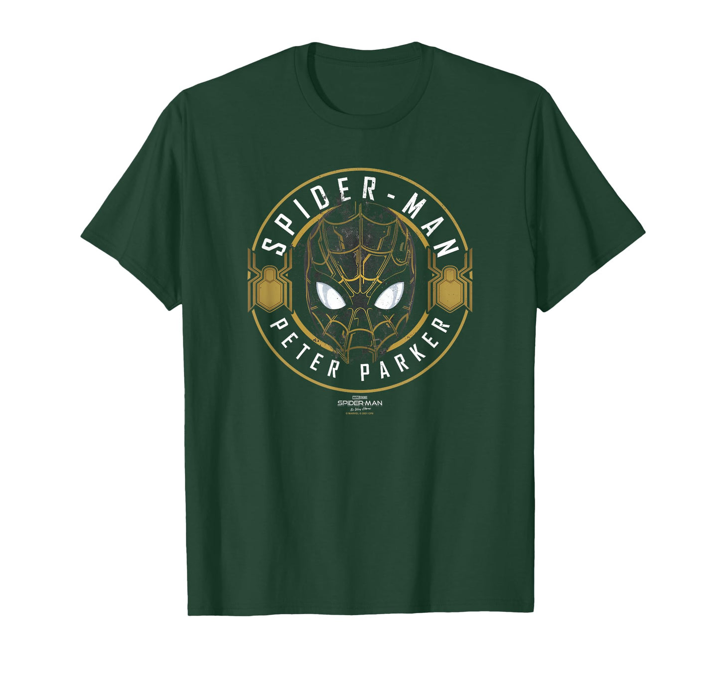 Marvel Spider-Man No Way Home Peter Parker Outline T-Shirt
