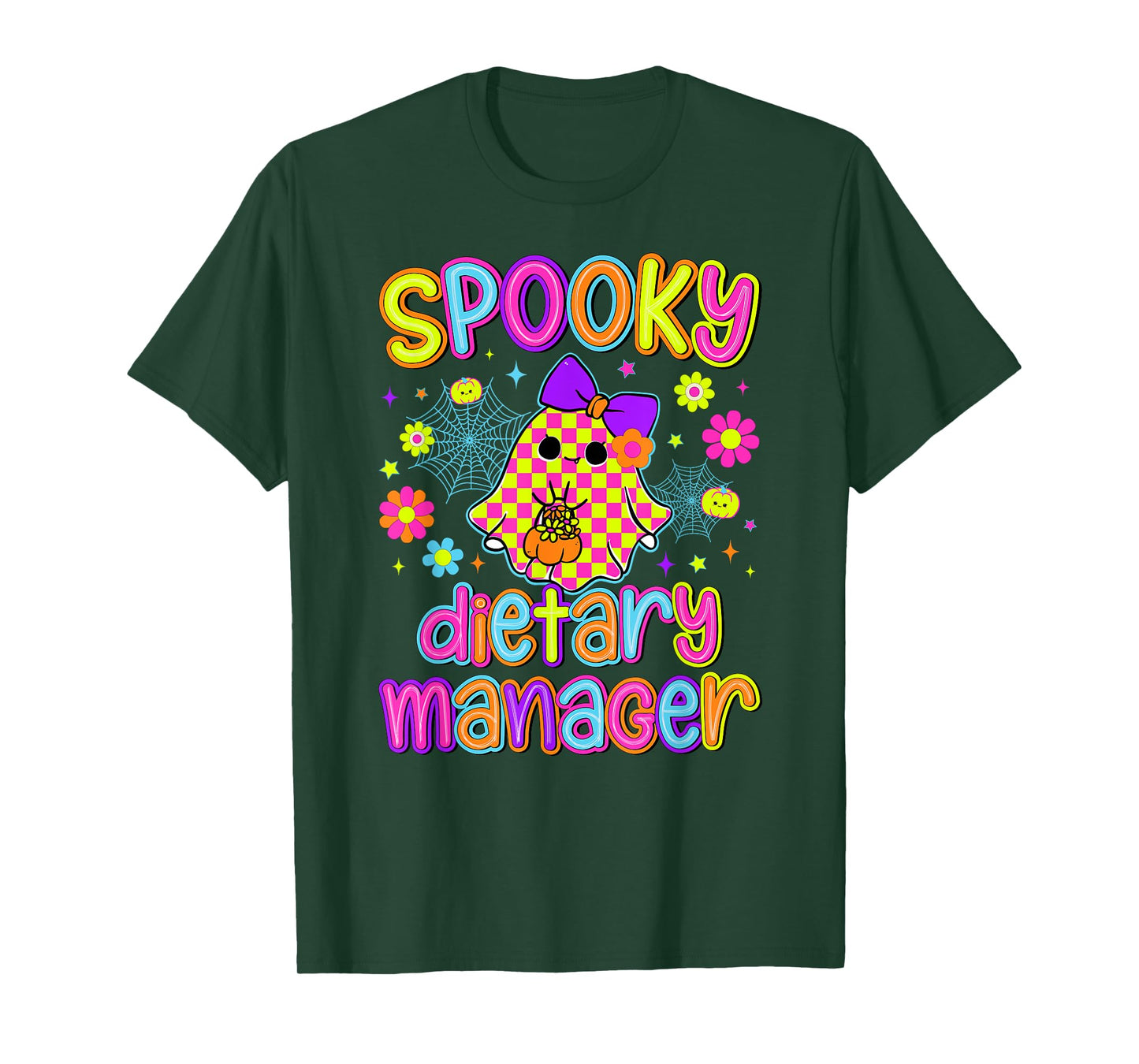 Spooky Dietary Manager Halloween Dietary Management Coquette T-Shirt