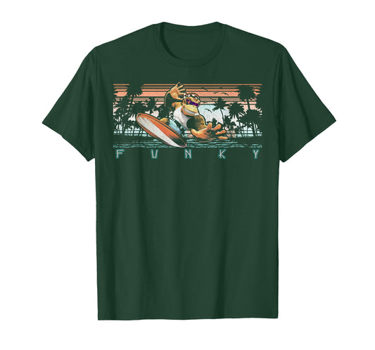 Nintendo Donkey Kong Country Funky Kong Surf Tropical Poster T-Shirt